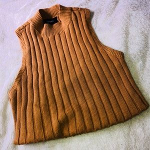 Sleeveless sweater yellow top❤️